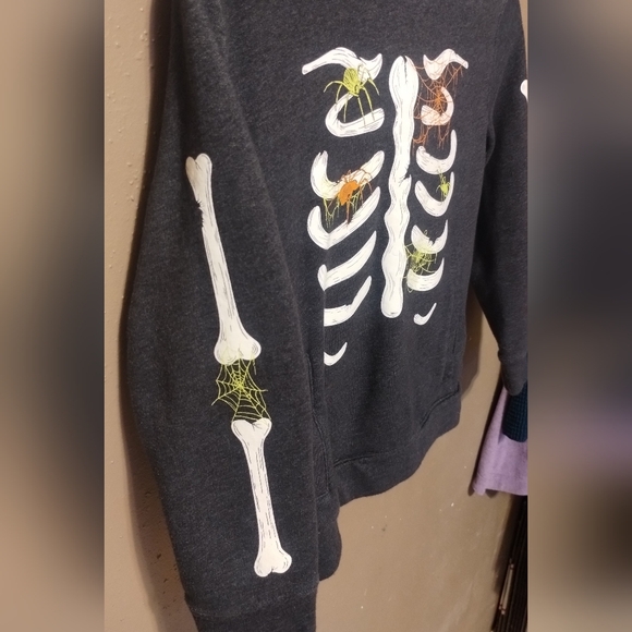 Cat & Jack-Skeleton Print Hoodie, Size 6/7 - Picture 5 of 5